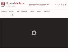 Tablet Screenshot of huntermaclean.com